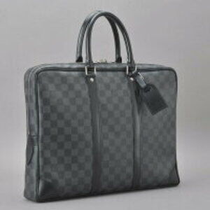Louis Vuitton Black ff bag Graphite business Document Damier Porte briefcase